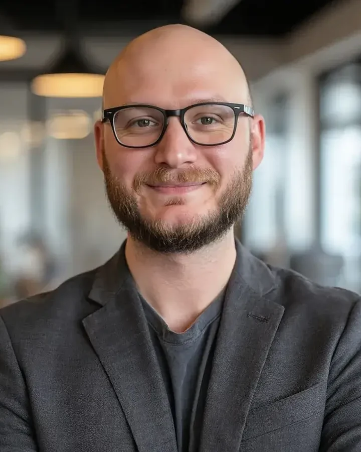Portrait of Ed Strangert, Project Manager at Partition Stalls