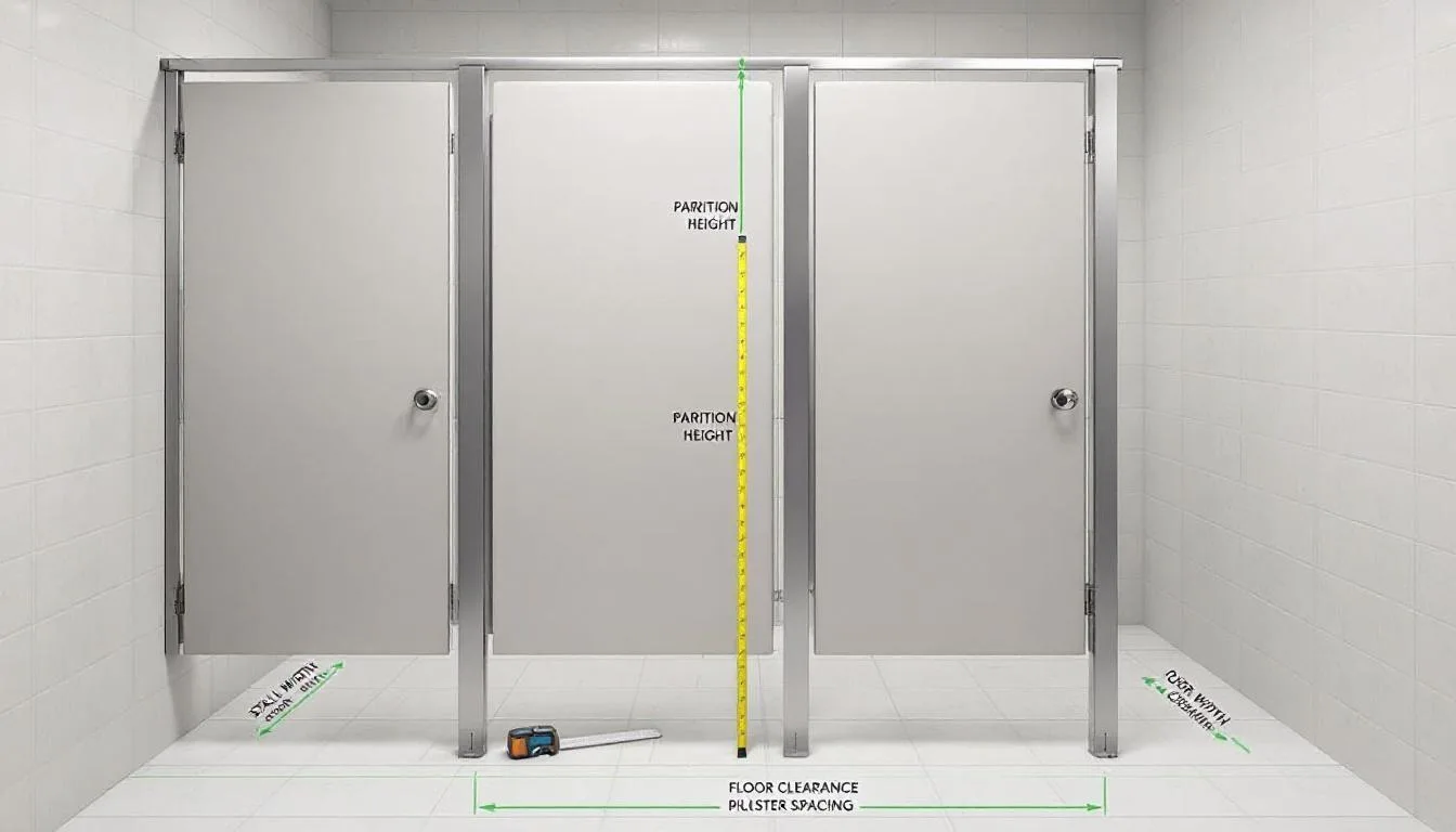 Standard Toilet Partition Dimensions Guide