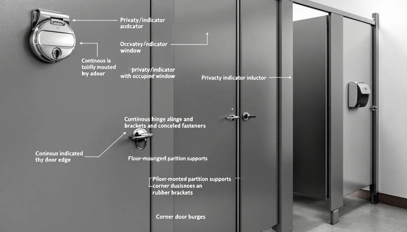 Toilet Partition Accessories for Commercial Restrooms