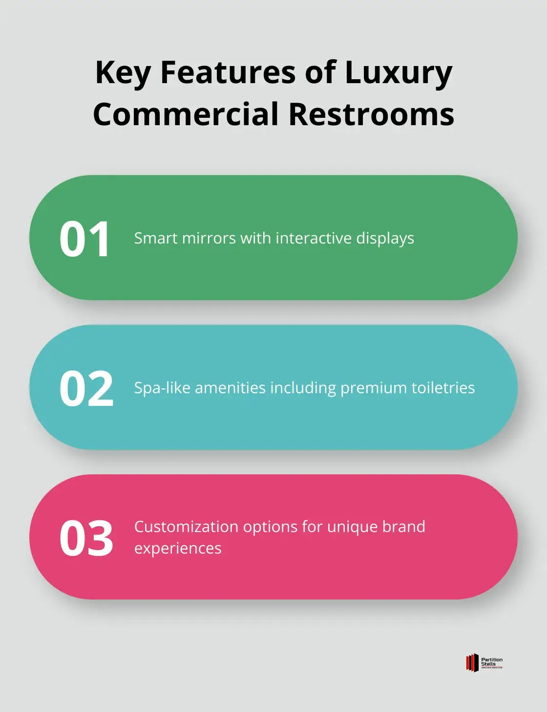 List of premium features found in high-end commercial restrooms
