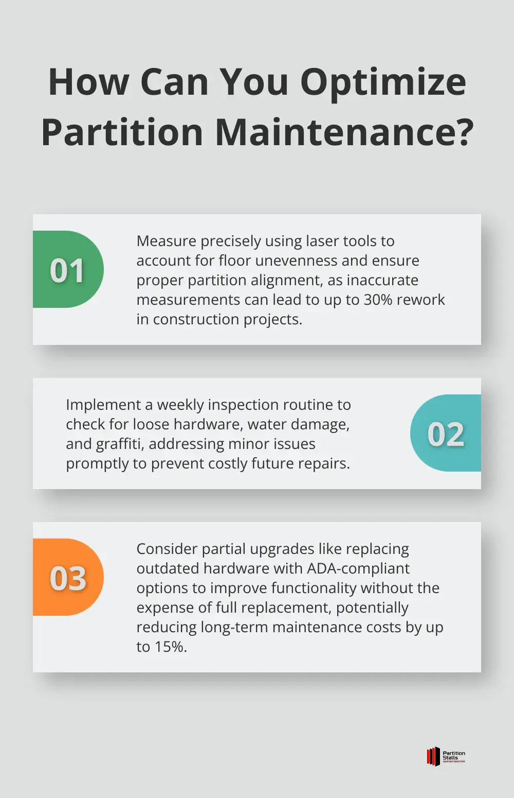 Infographic: How Can You Optimize Partition Maintenance? - commercial restroom dividers
