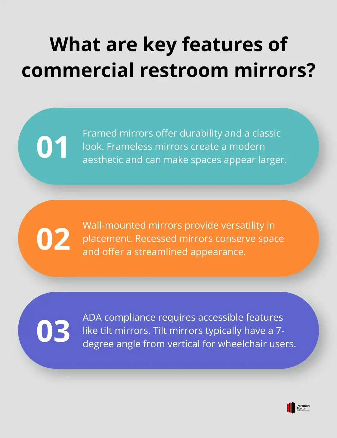 Infographic: What are key features of commercial restroom mirrors?