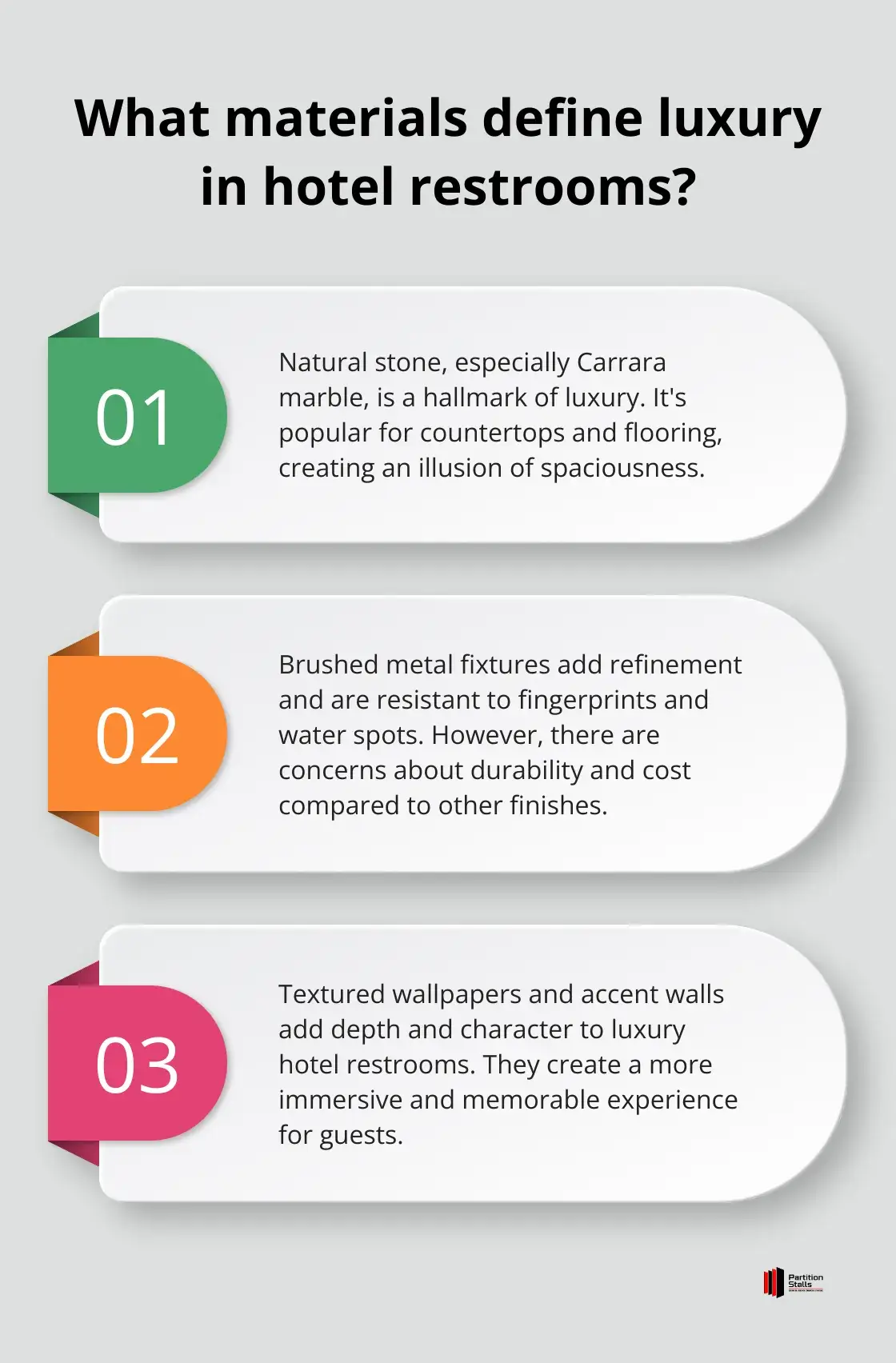 Infographic: What materials define luxury in hotel restrooms? - hotel restroom design
