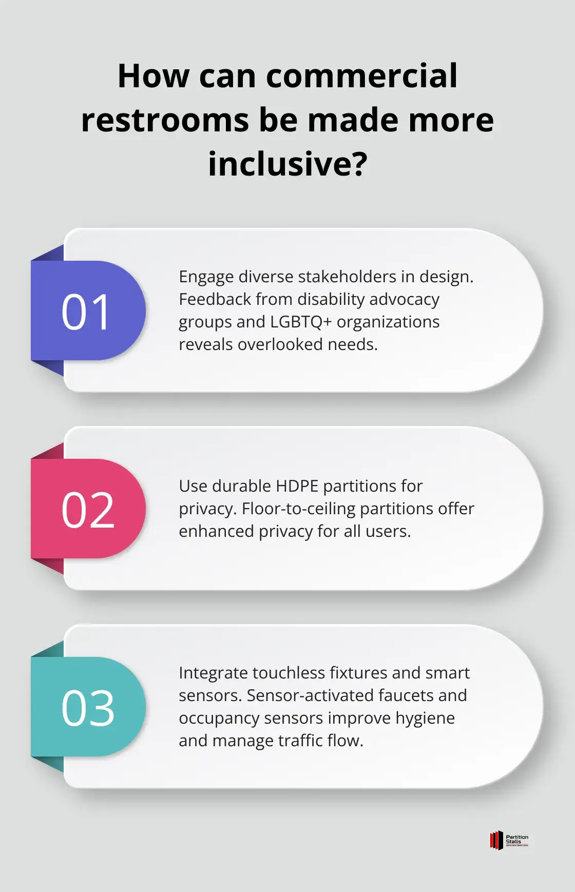Infographic: How can commercial restrooms be made more inclusive? - inclusive restroom design