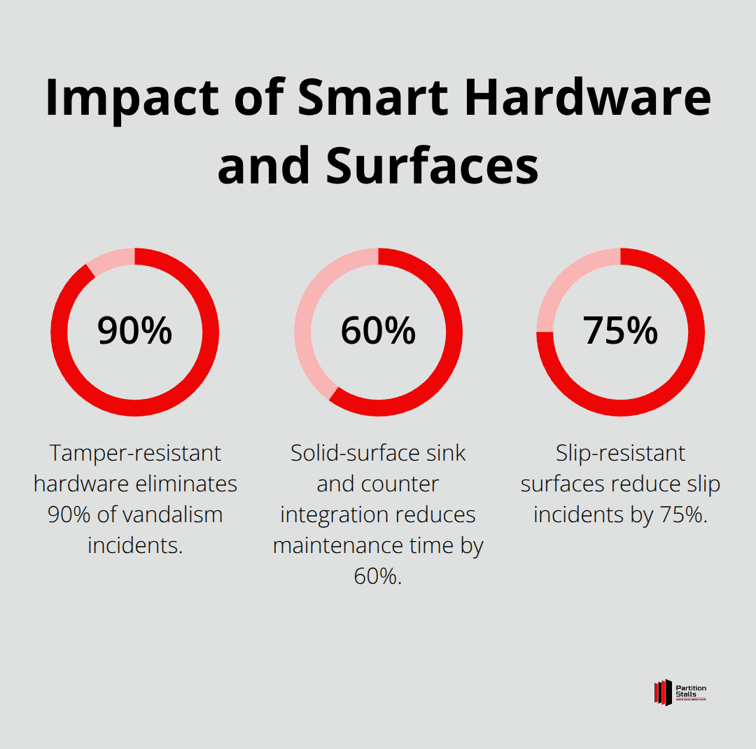 Percentage reductions from anti-vandal and safety features - outdoor public restroom design
