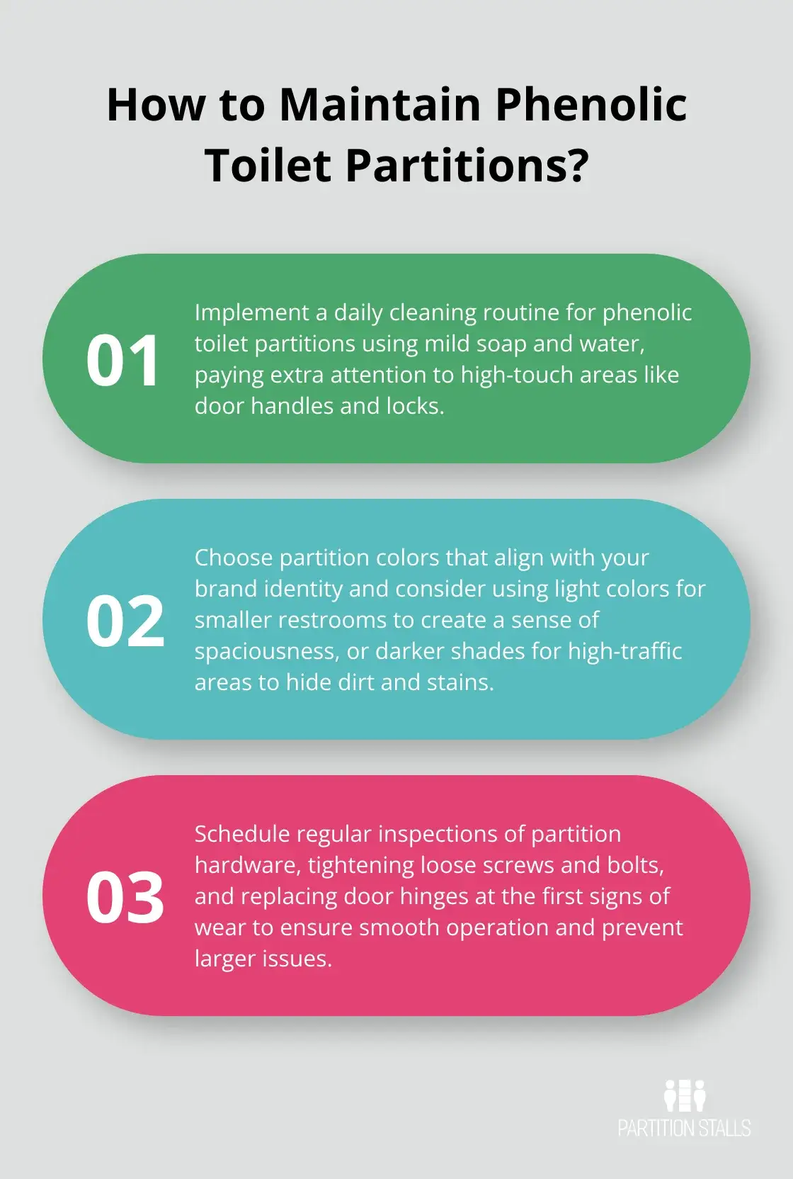 Infographic: How to Maintain Phenolic Toilet Partitions?