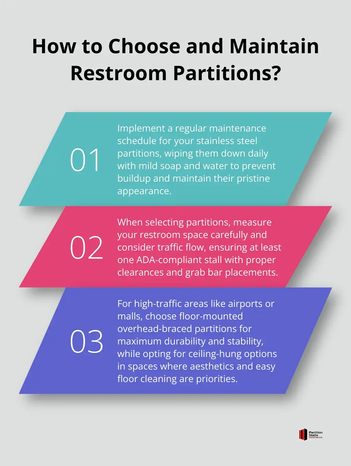 Infographic: How to Choose and Maintain Restroom Partitions?