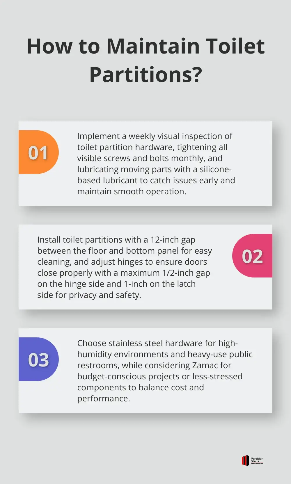 Infographic: How to Maintain Toilet Partitions? - toilet partitions hardware